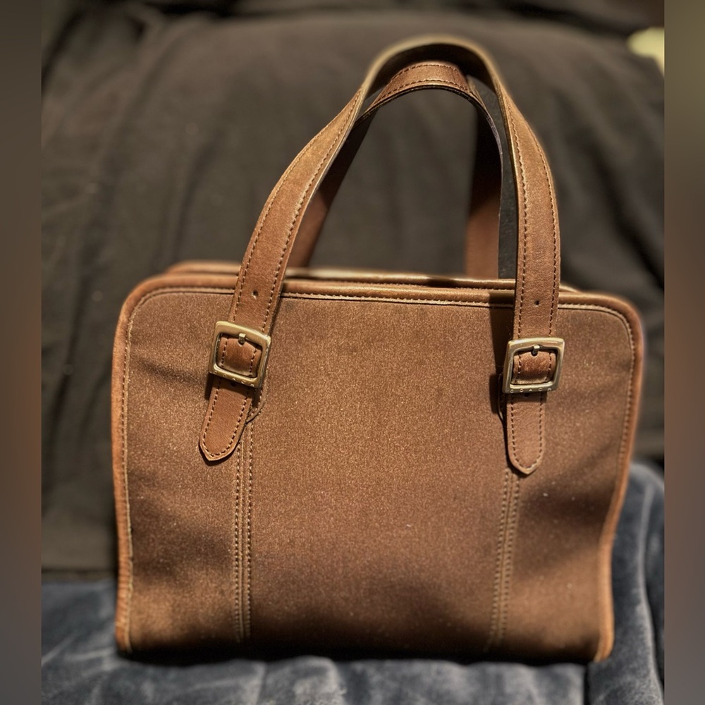 Coach Vintage 6221 Neo Compartment Satchel  (Mahogany) - GUC - Picture 8 of 13